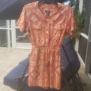🧡D.P.S. Boho Orange Romper